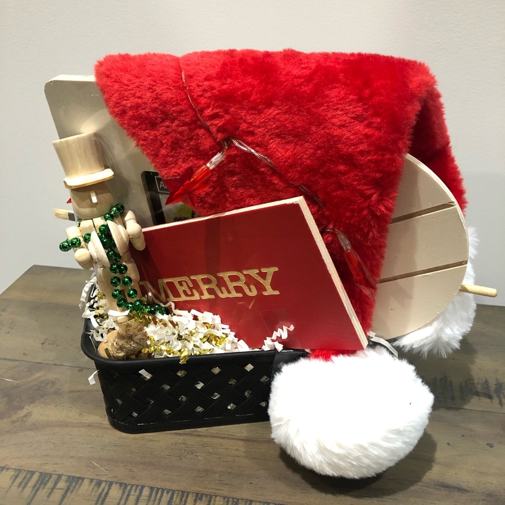Small Festive Curated Pre-Wrapped Holiday Gift Basket